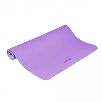 REBEL ACTIVE TPE träningsmatta 200x115x1 cm lila – halksäker yoga-, pilates- & fitnessmatta med bärrem