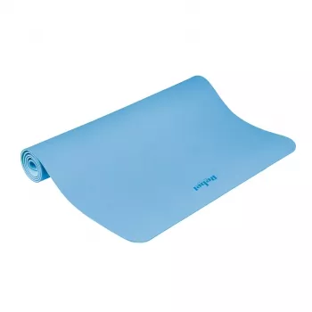 REBEL ACTIVE blå TPE träningsmatta 200x115x1 cm för yoga, pilates, fitness, gymnastik