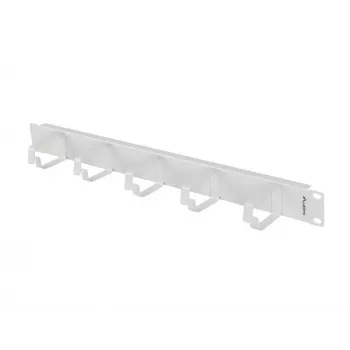 LANBERG 19 inch 1U kabelorganizer med 5 metallhållare typ B, grå