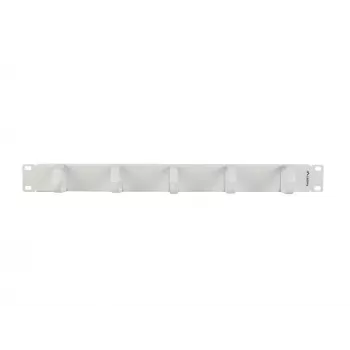LANBERG 19 inch 1U kabelorganizer med 5 metallhållare typ B, grå