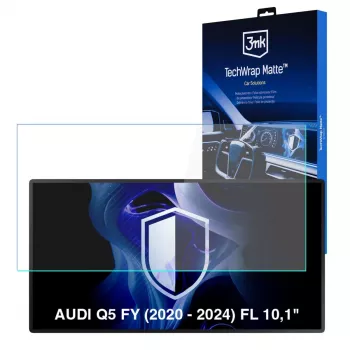 3MK PROTECTION TechWrap Matter skärmskyddsfilm för Audi Q5 FY (2020-2024) 10,1 inch centerdisplay