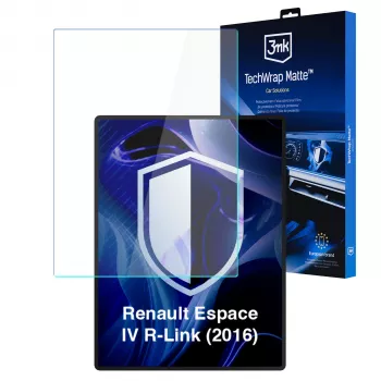 3MK PROTECTION Renault Espace IV R-Link (2016) - 3mk TechWrap matt skyddsfilm för centerdisplayen