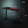 Diablo X-Mate 1400 gamingdatorbord 140 cm x 60 cm svart
