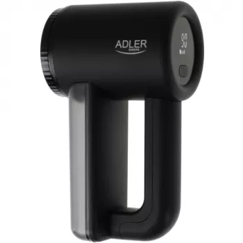 Adler AD 9617 luddrulle med LCD-display, 3 hastigheter, uppladdningsbart 3,7-V-2000-mAh-li-jonbatteri, USB-laddning, 5 W, svart