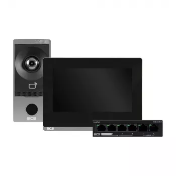 BCS-P-VIS01 IP65 utomhus RFID PIN-videodörrstation med 2MP vidvinkelkamera, PoE, tvåvägsljud och IK07 inbrottsskydd