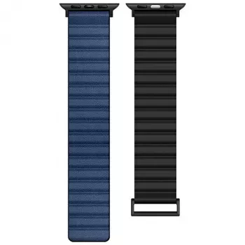 Beline Magnetic Pro armband för Apple Watch 38/40/41mm svart/blå