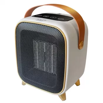 Adler AD 7762 keramisk PTC-värmefläkt med fjärrkontroll, 2000W, LED-display, 45° oscillation, 12h timer, överhettnings- och tippskydd, svart
