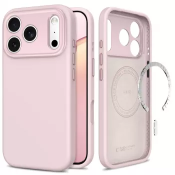 Tech-Protect Uniq MagSafe clear case för iPhone 17 Pro / 18 Pro soft pink