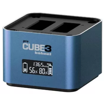 Hähnel ProCube 3 Twin laddare för Panasonic-kameror (1000 577.4)