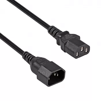 Akyga AK-PC-07C förlängningskabel CU IEC C13 till C14 3 m svart