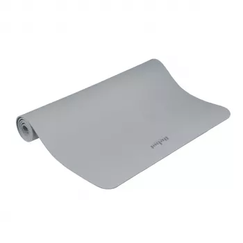 REBEL ACTIVE TPE träningsmatta 200x115x1 cm grå - yoga, pilates, fitness