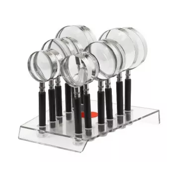 NO NAME förstoringsglasset CLASSIC 4D 50/65/75 mm (12 st) - optiska plastlinser, svart