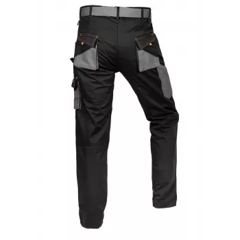 NEO Tools 81-238-XXXL skyddsbyxa, grå/svart/orange, stretchtyg, 9 fickor, EN ISO 13688
