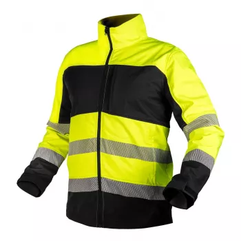 NEO TOOLS softshell varseljacka gul-svart XXXL