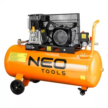 NEO TOOLS 100L oljesmord luftkompressor, 2,2 kW, 8 bar, 230V