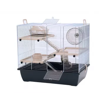 INZ INTER-ZOO Pinky 3 zink svart gnagarbur 500x330x455 mm