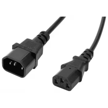 Accura C13 till C14 VDE-nätkabel 1,8 m svart