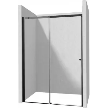 DEANTE skjutdörr duschavskiljare 170 cm - kromram, klart härdat säkerhetsglas