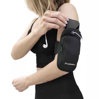 WOZINSKY löpararmband för smartphone, svart (WABBK1)