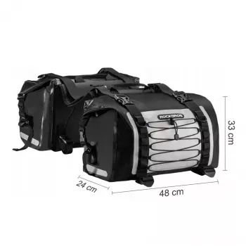 ROCKBROS AS-010BGR Waterproof Motorcycle Tail Bag 10L Grey