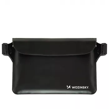 WOZINSKY WWS-01 vattentät PVC-höftväska svart