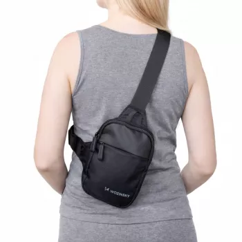 Wozinsky WMS-W1 mini axelväska för smartphone, två fack, svart