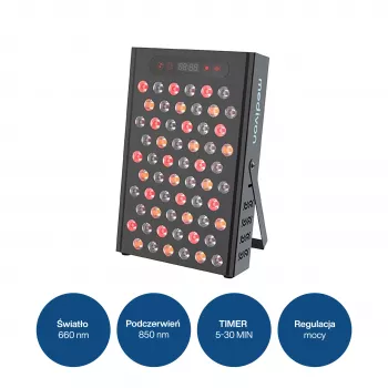 MEDIVON Lumera LED-ljusterapipanel, rött och infrarött ljus, 120 LED, 630–1060 nm