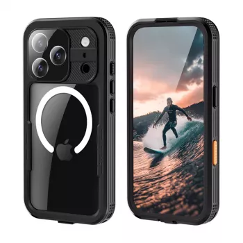 Crong Seal Cover IP68 vattentätt skal för iPhone 17 Pro (svart)