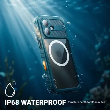 Crong Seal Cover IP68 vattentätt skal för iPhone 17 Pro (svart)