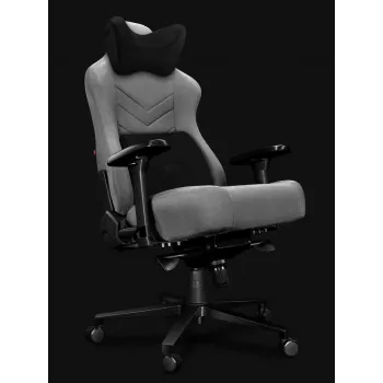 YUMISU 2053 Office Chair, Fabric Upholstery, Cloud/Black (Y-2053-LB-M)