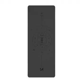 Wozinsky WNSP-NKB yogamatta i naturgummi - 183 x 61 x 0,5 cm - svart