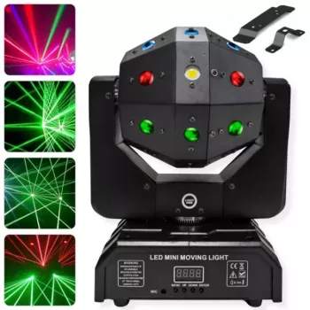 LIGHT4ME ATLAS Moving multieffekt-ljus 4-i-1 LED