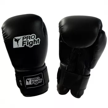 Profight läder-dragon-boxhandskar, svart