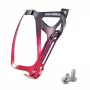 Rockbros RKL02 aluminium cykelvattenflaskhållare - svart/röd