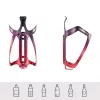 Rockbros RKL02 aluminium cykelvattenflaskhållare - svart/röd