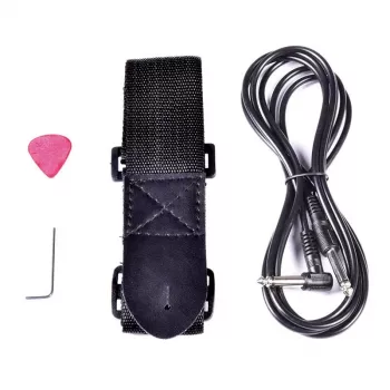 NN EG SET RED elgitarrset med 10W förstärkare, HSS-pickuper, gigbag, stämapparat, rem, kabel, plektrum – röd