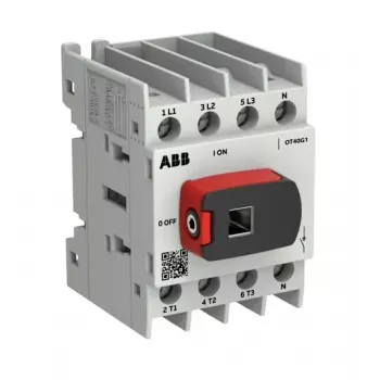 ABB OTOT40G1-4BSN2Plus 40A 4-polig lastfrånskiljare, G1-ram, bottenmontage