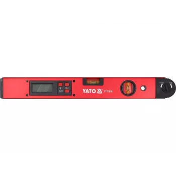 YATO elektronisk digital vinkelmätare 400 mm med LCD-display och hold-funktion