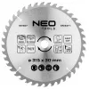 NEO TOOLS 315 mm TCT-cirkelsågblad, 40 tänder, 30 mm borrning, träsnitt