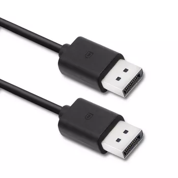 Qoltec DisplayPort v1.2-kabel, kontakt till kontakt, 1,8 m, svart, 4K 60Hz