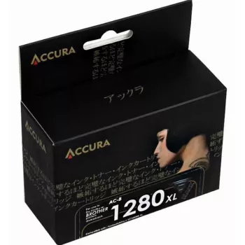 ACCURA AC-B1280BXL högkapacitets svart bläckpatron för Brother LC1280XLBK