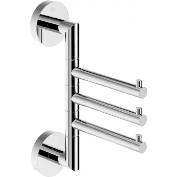 DEANTE ADJ_0131 trippel svängbar dörrkrok, krom