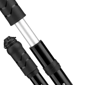 ROCKBROS 810PCS-HP mini-cykelhandpump med flexibel slang för Presta- och Schrader-ventiler - svart