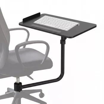 Maclean MC-139 svart tangentbordsavlastning för kontorsstol 66x30cm, max 5kg