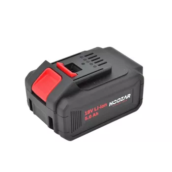 Hoozar 18V 5.0Ah litiumjon slide-on batteripack BP50 med LED-laddningsindikator