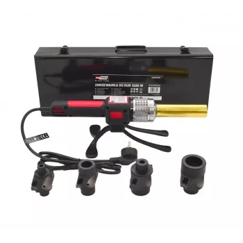 AWTOOLS 1200W muffsvets för PVC PP PE PB PPR-rör, 16-32mm, 4 munstyckspar, justerbar termostat, metallhölje