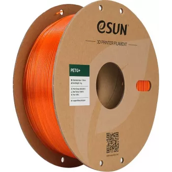 eSUN PETG+ filament 1,75 mm transparent orange 1 kg pappersspole