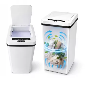 MOZOS FH-2 vit automatisk sensorpapperskorg 35L