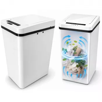 MOZOS FH-2 vit automatisk sensorpapperskorg 35L