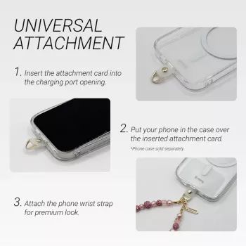 Crong mobilhänge Lanyard - guld rosett
